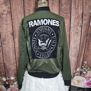 Green Ramones Bomber Jacket